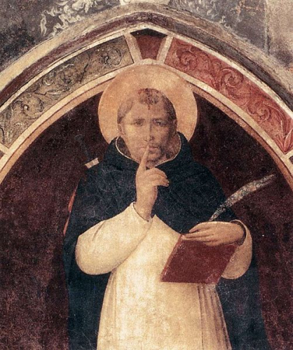 Fra Angelico, Fra Saint Peter Martyr enjoins Silence