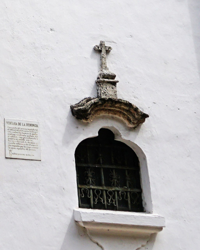 Ventana de la denuncia en el Palacio de la Inquisición de Cartagena