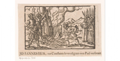 Anonymous, Johannes Hus op de brandstapel