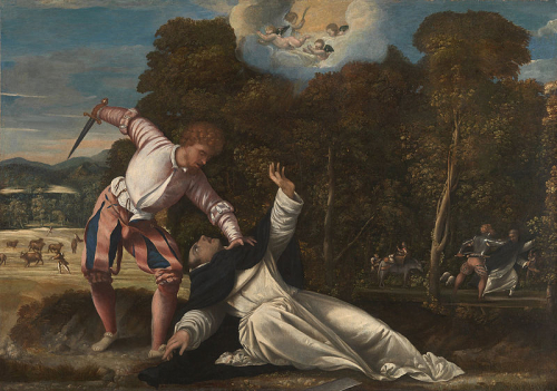 Bernardino da Asola (attributed), The Death of Saint Peter Partyr