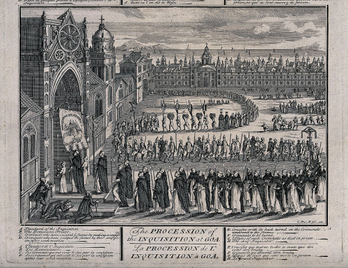 Claude Dubosc, The Procession of the Portuguese Inquisition in Goa