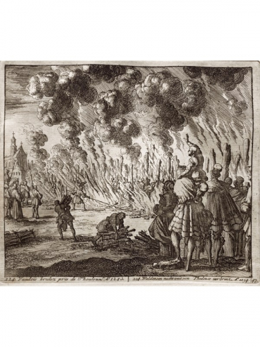 Jan Luyken, 224 Waldensians burned near Toulouse