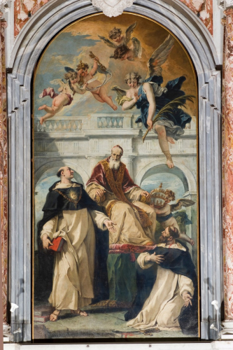 Sebastiano Ricci, St. Pius V, St. Thomas Aquinas and St. Peter Martyr